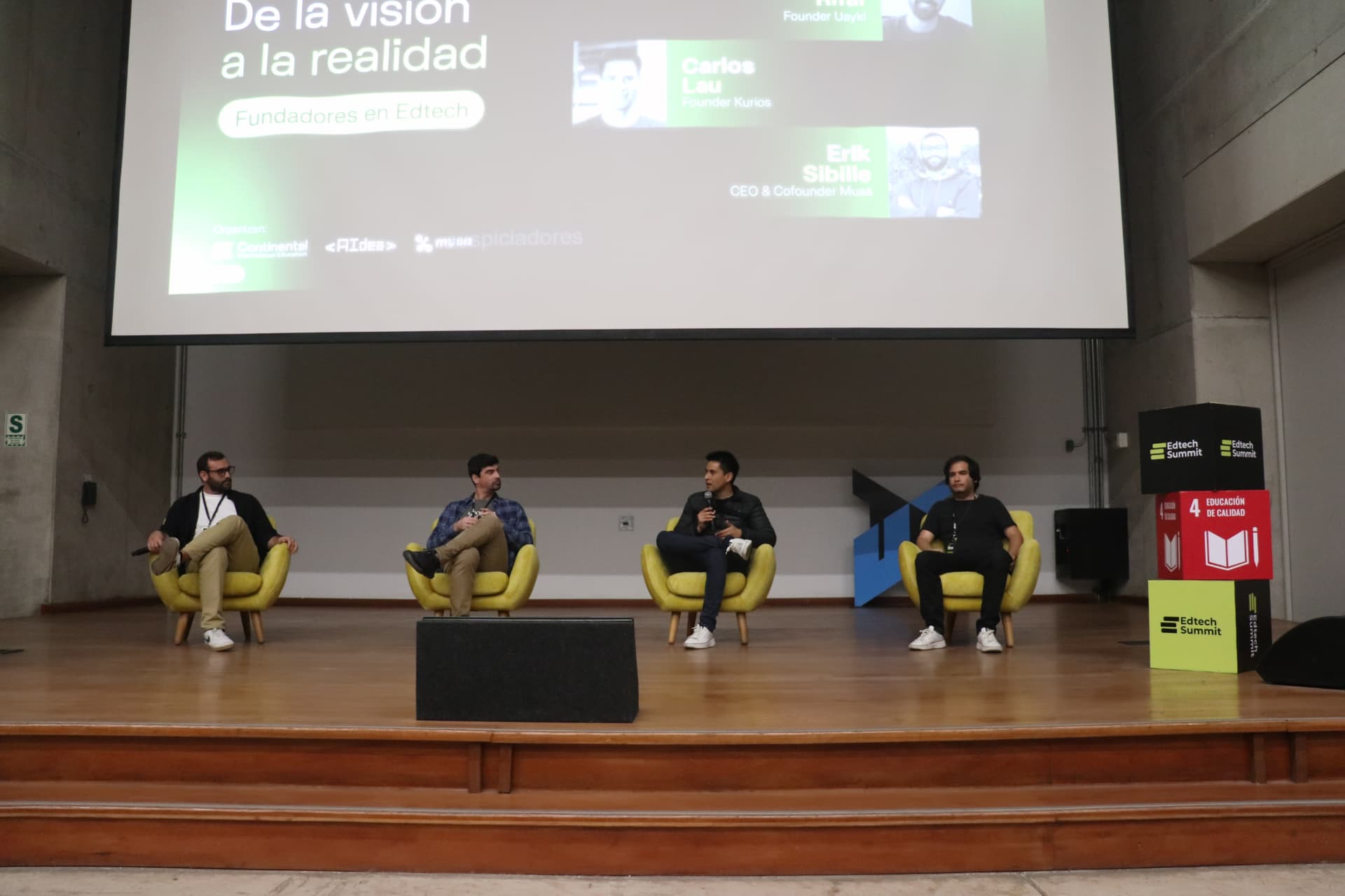 Edtech founders in conversation on stage